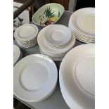 Quantity of 72 pieces of white tableware