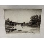 Two framed and glazed limited edition engravings of river scenes signed by John Fulwood