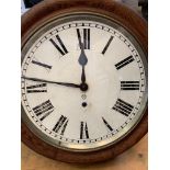 Ansonia Clock Company oak cased wall clock
