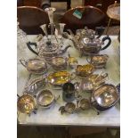 A quantity of silver plate