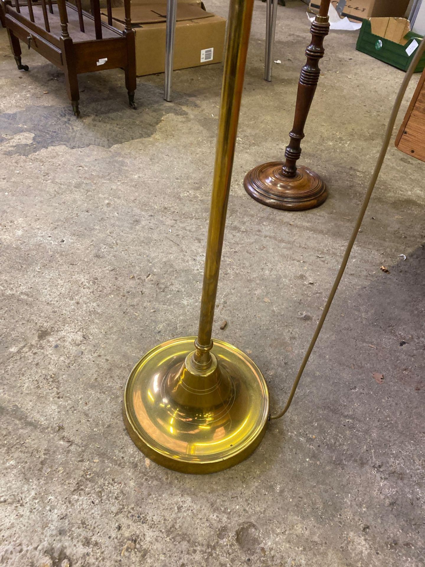 Brass standard lamp wine table - Bild 4 aus 4