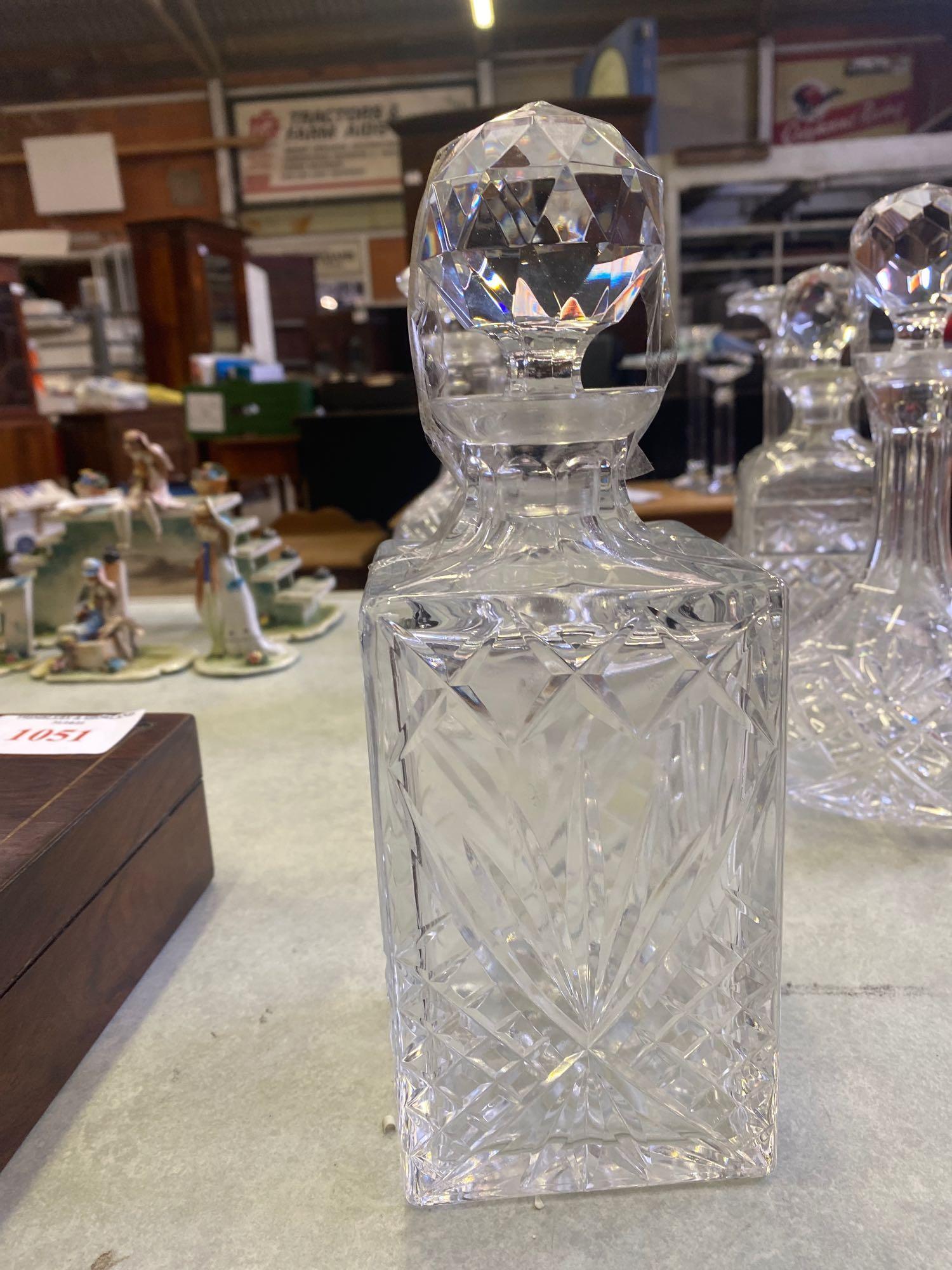 5 cut glass decanters together with a Stuart crystal glass decanter - Image 2 of 7