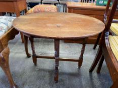 Victorian mahogany folding side table