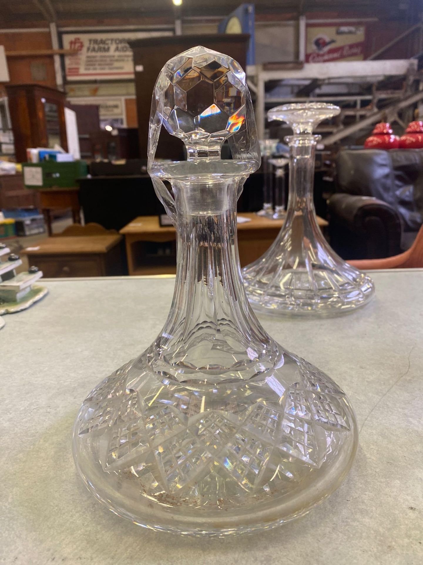 5 cut glass decanters together with a Stuart crystal glass decanter - Image 6 of 7
