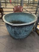 Large copper planter