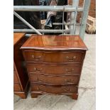 Mahogany chest of drawers