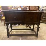 Dark wood sideboard