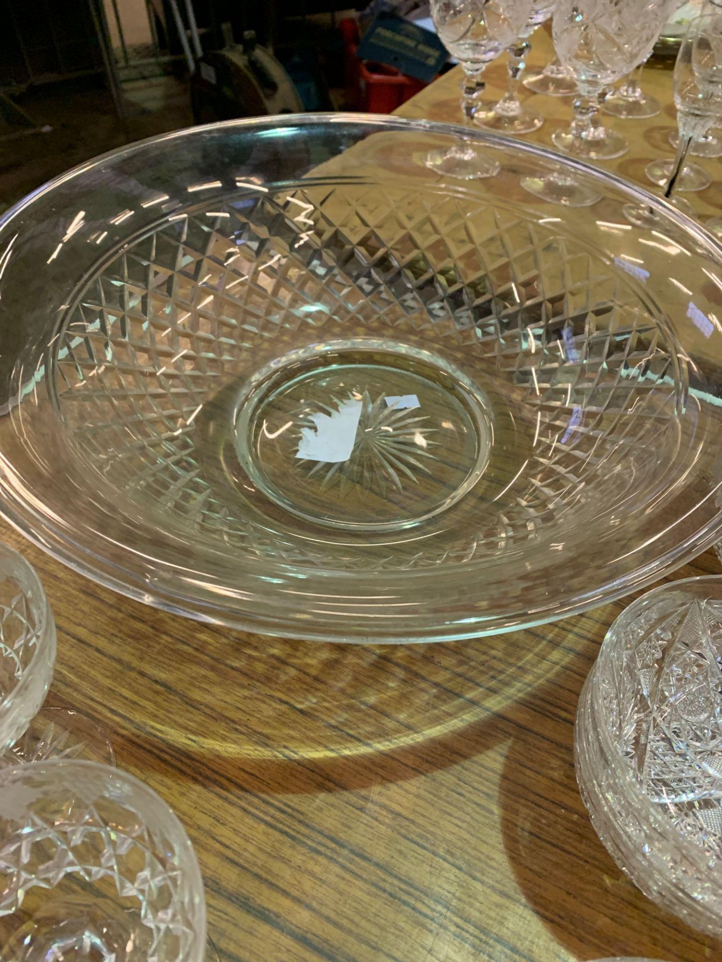 Cut glass fruit bowl and other cut glass items - Image 2 of 5