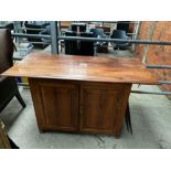 Mahogany two door cupboard