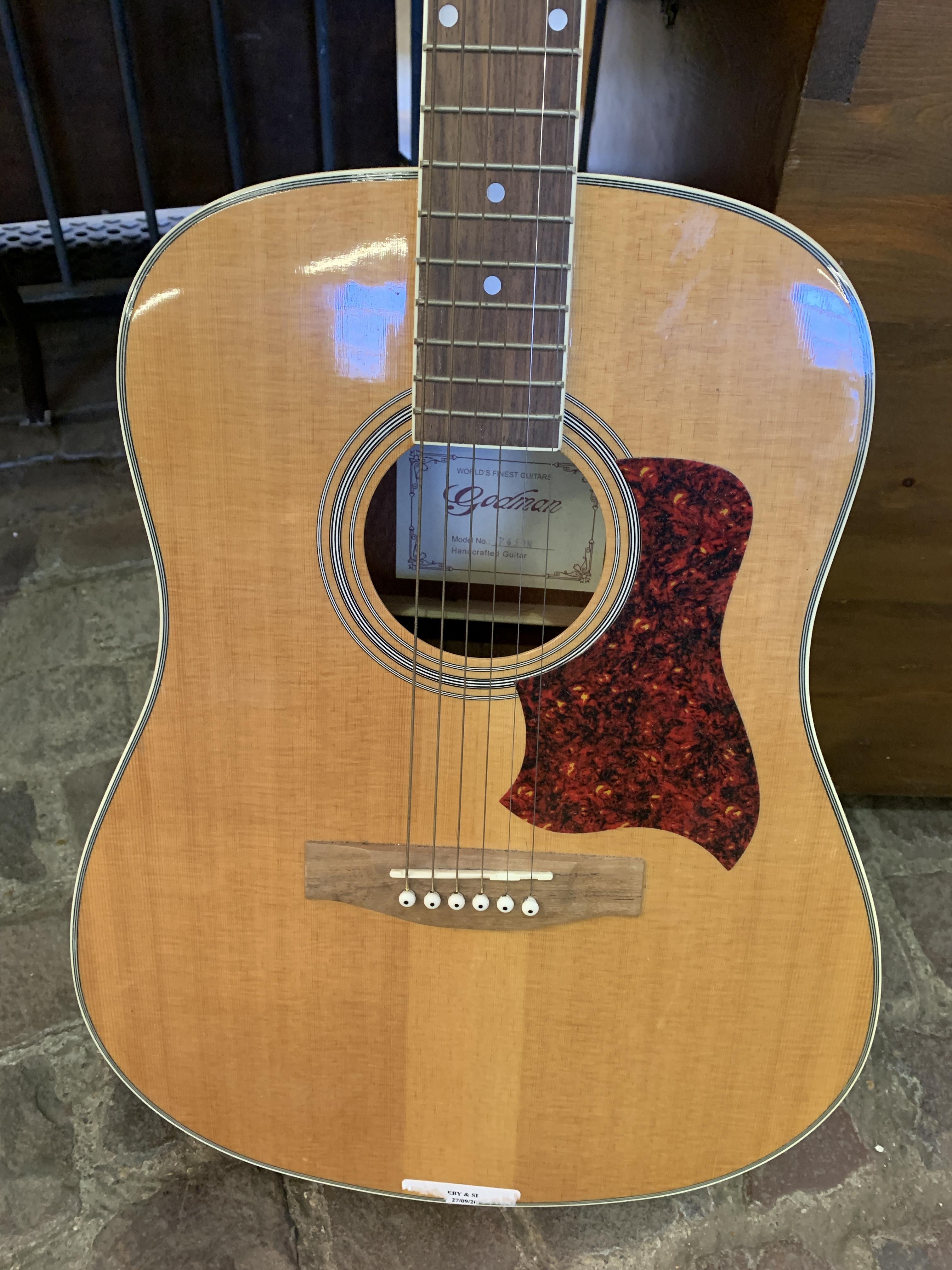 Godman F650N acoustic guitar. - Image 3 of 4