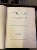 Eight volumes of The Antiquary between 1880 and 1910
