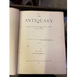 Eight volumes of The Antiquary between 1880 and 1910