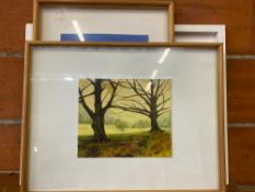 Three oil paintings, labelled on reverse Margaret I Dunn