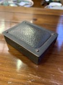 A brass desk top stamp box by Ges. Gesch