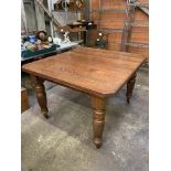 Oak wind out dining table