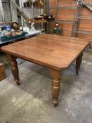 Oak wind out dining table