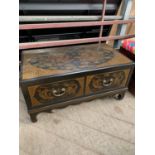 Oriental style low chest of drawers
