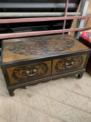 Oriental style low chest of drawers