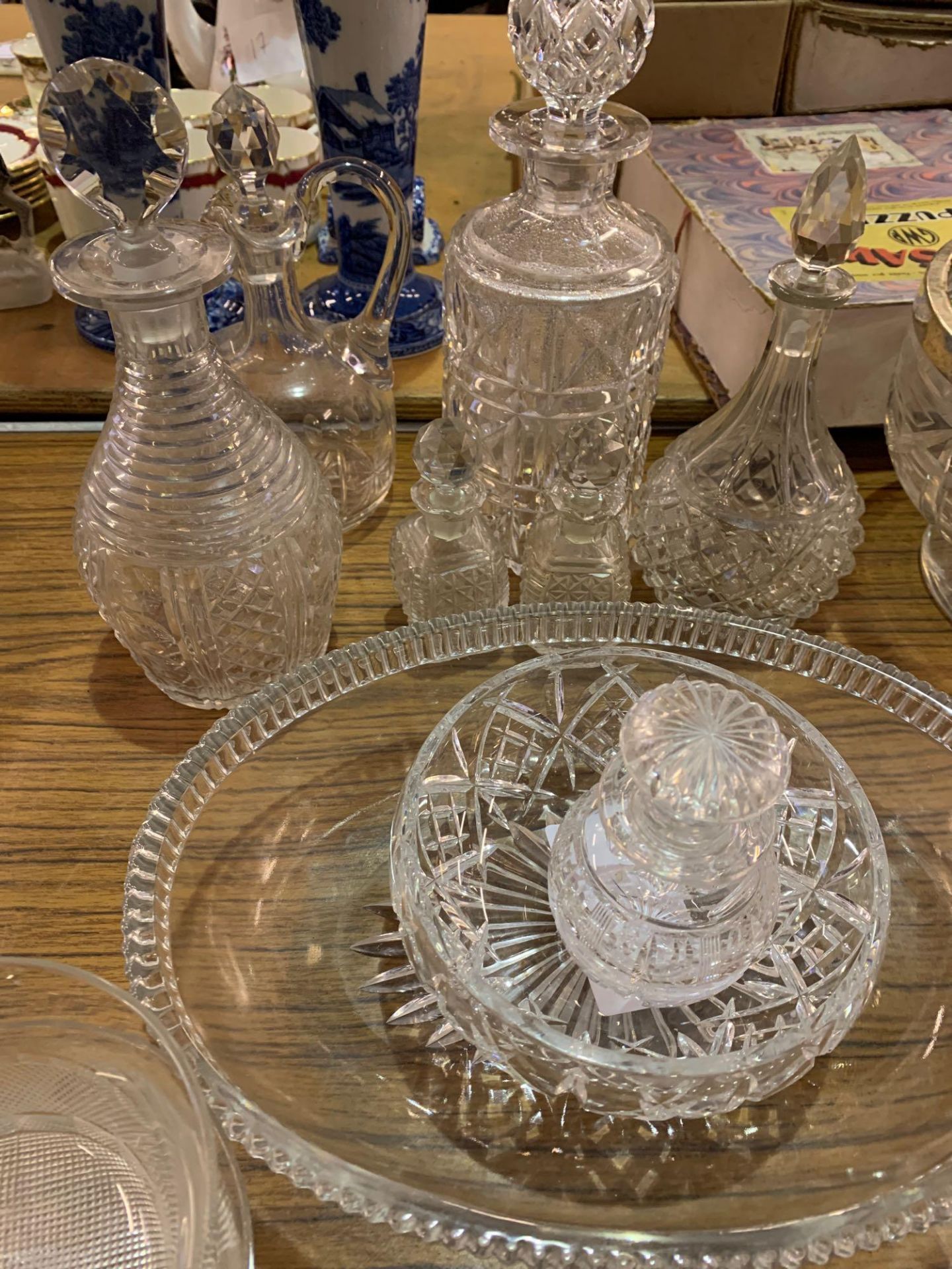 Three cut glass decanters and other cut glass items - Image 2 of 5