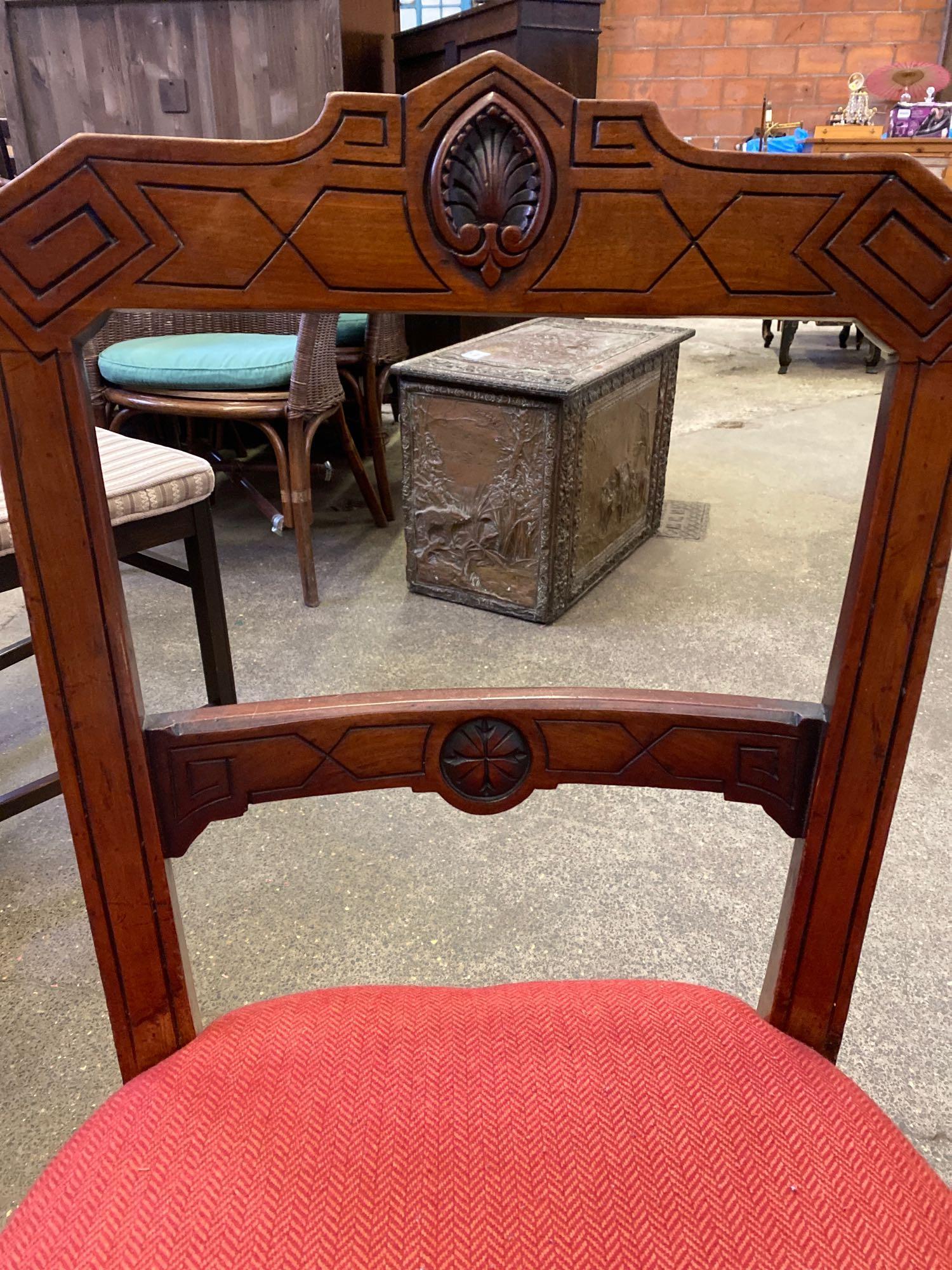 Group of six mahogany framed dining chairs - Image 11 of 12