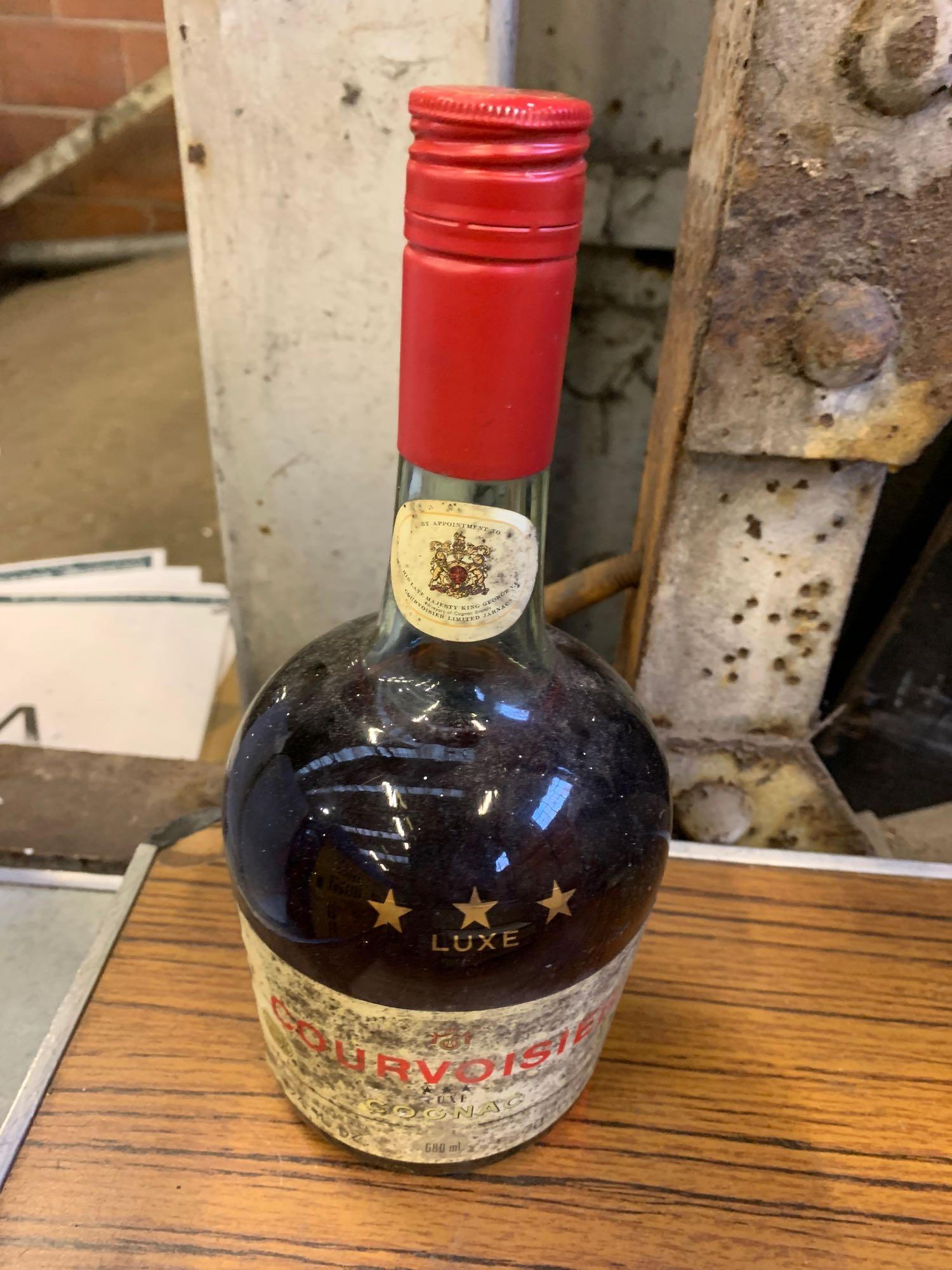 Sealed bottle 1970's Courvoisier Luxe Cognac