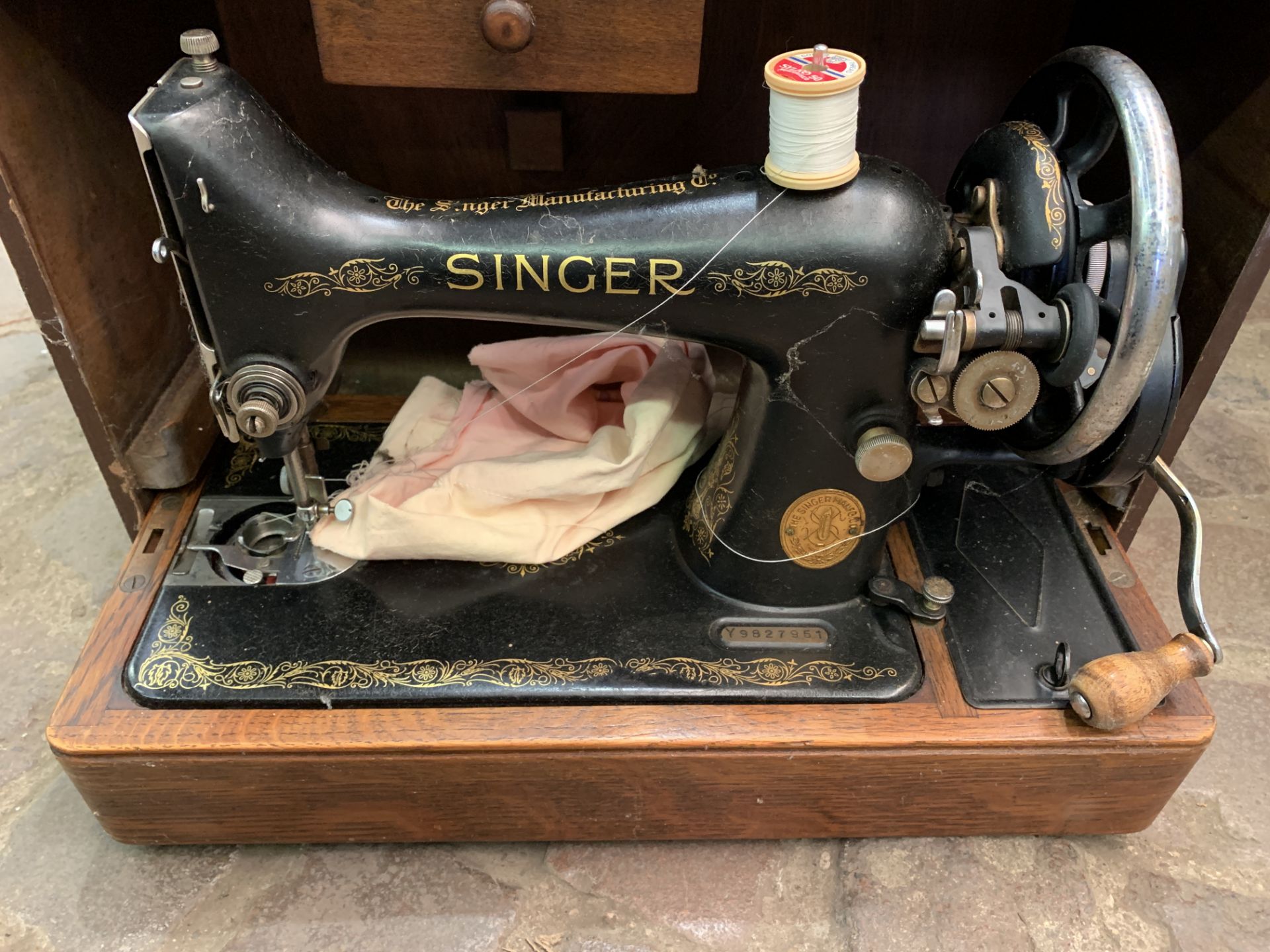 Two sewing machines