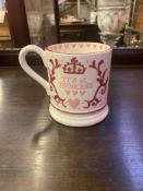 Seven Emma Bridgewater mugs and other items