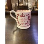 Seven Emma Bridgewater mugs and other items