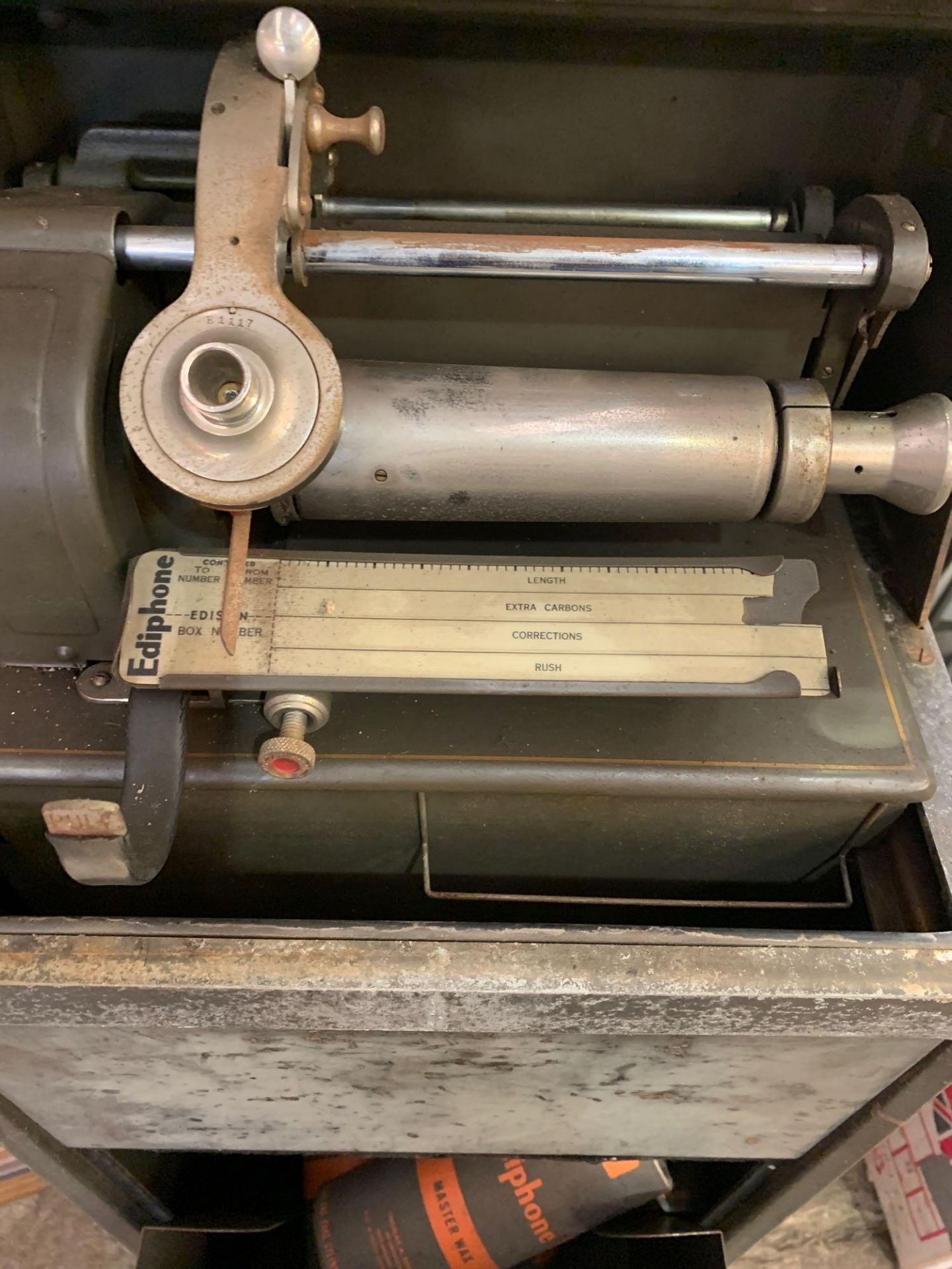 Edison Ediphone metal cased machine with a quantity of wax cartridges - Image 3 of 4