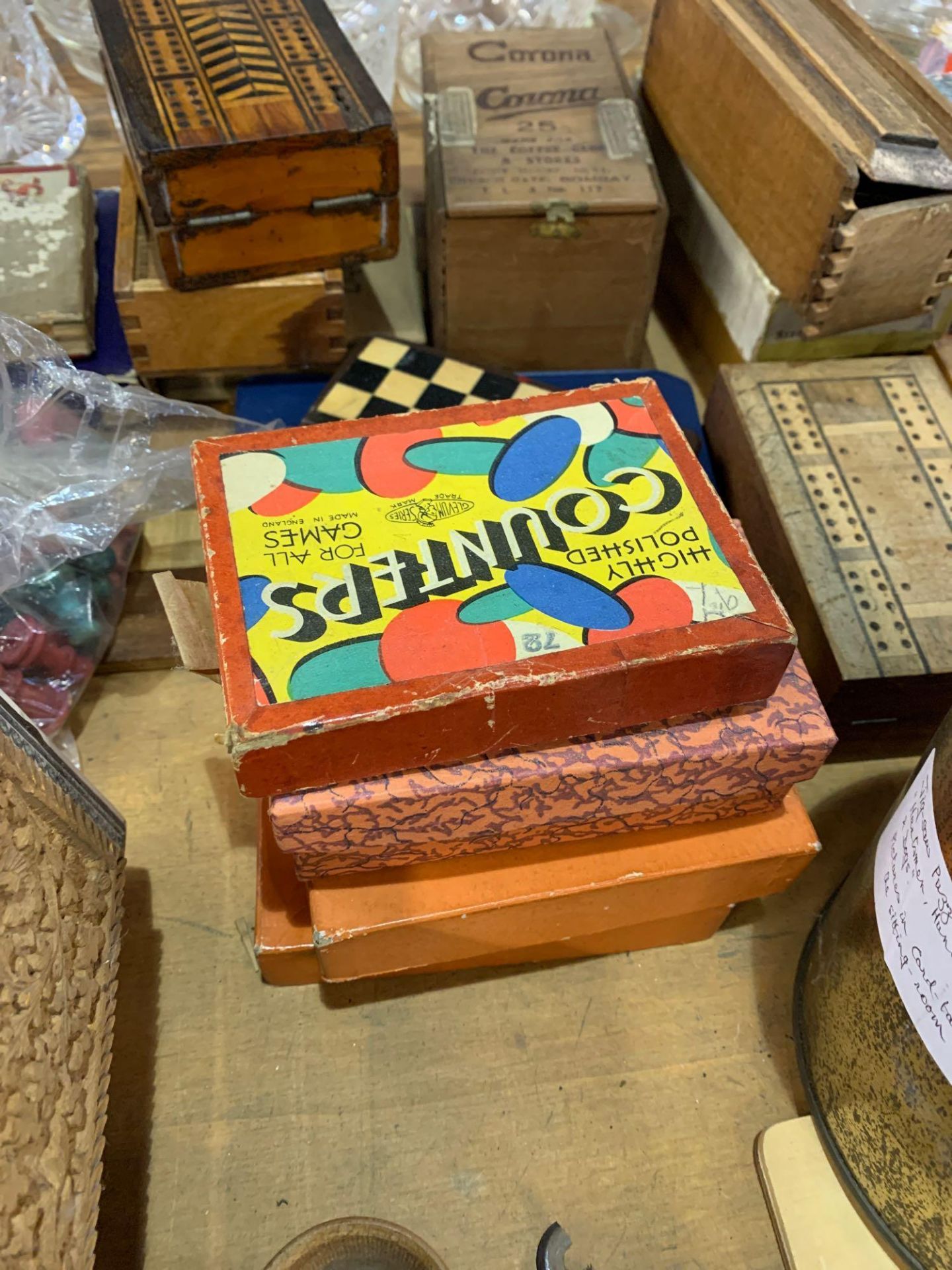 Quantity of wooden jigsaws, chess sets, draughts, dominoes and other gaming items - Bild 7 aus 7