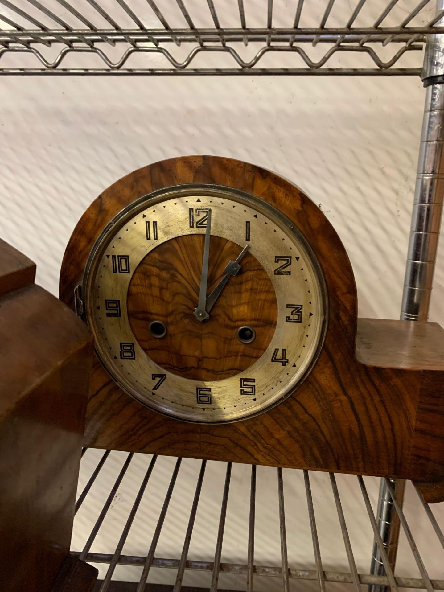 Three wood cased mantel clocks - Image 3 of 4
