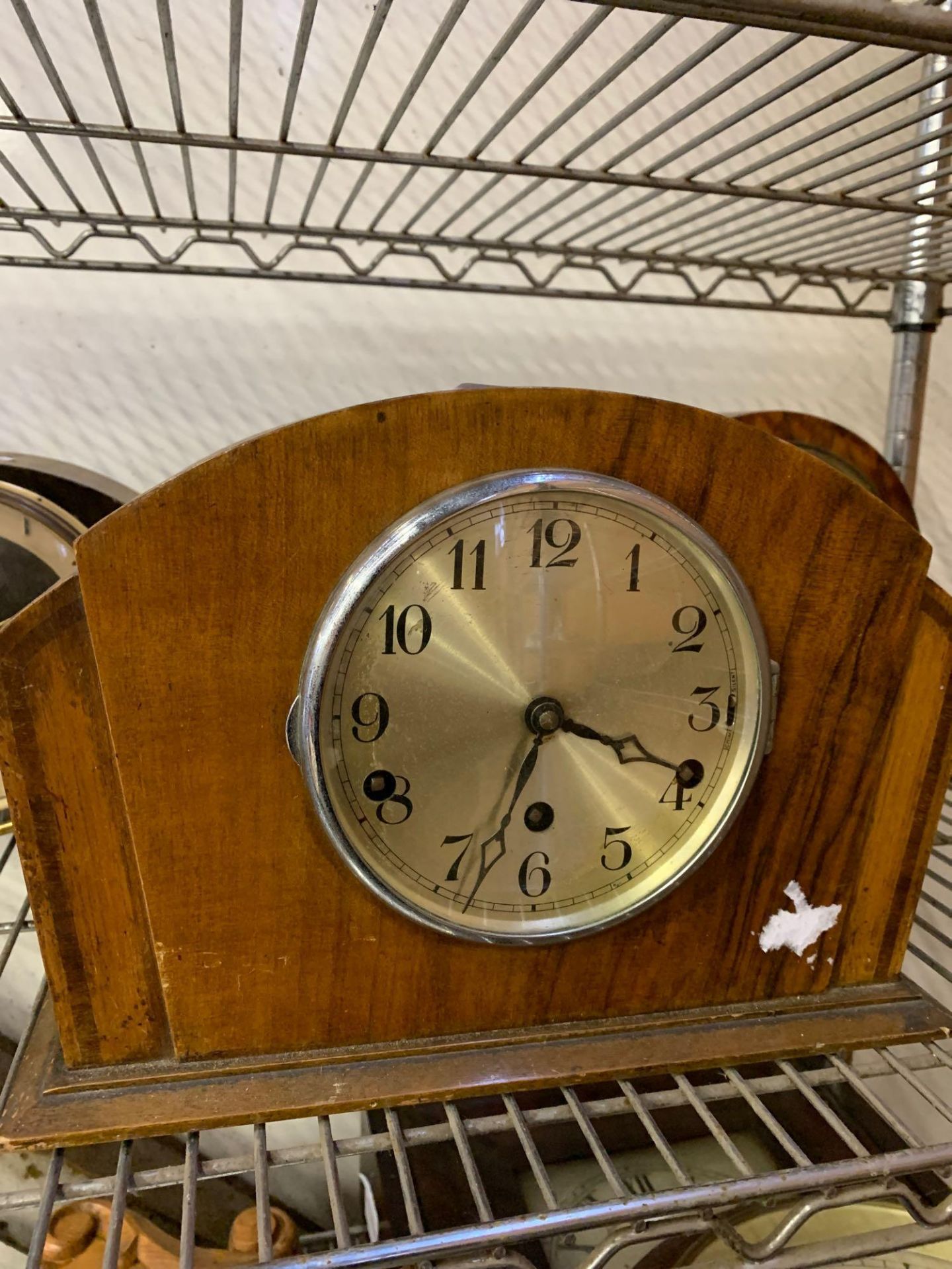 Three wood cased mantel clocks - Image 4 of 4