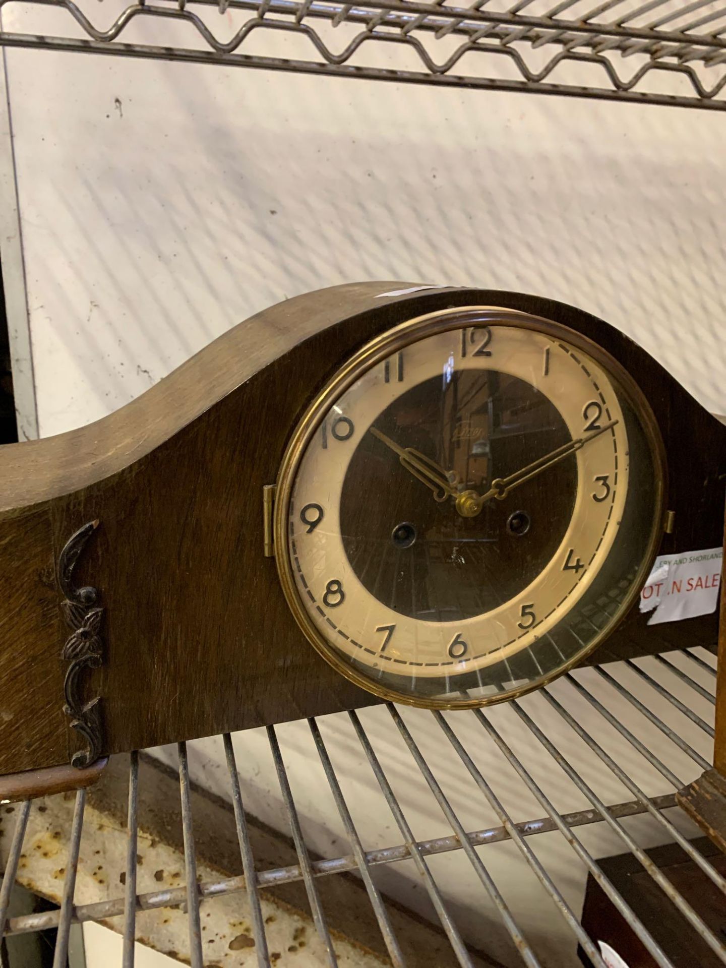 Three wood cased mantel clocks - Image 2 of 4