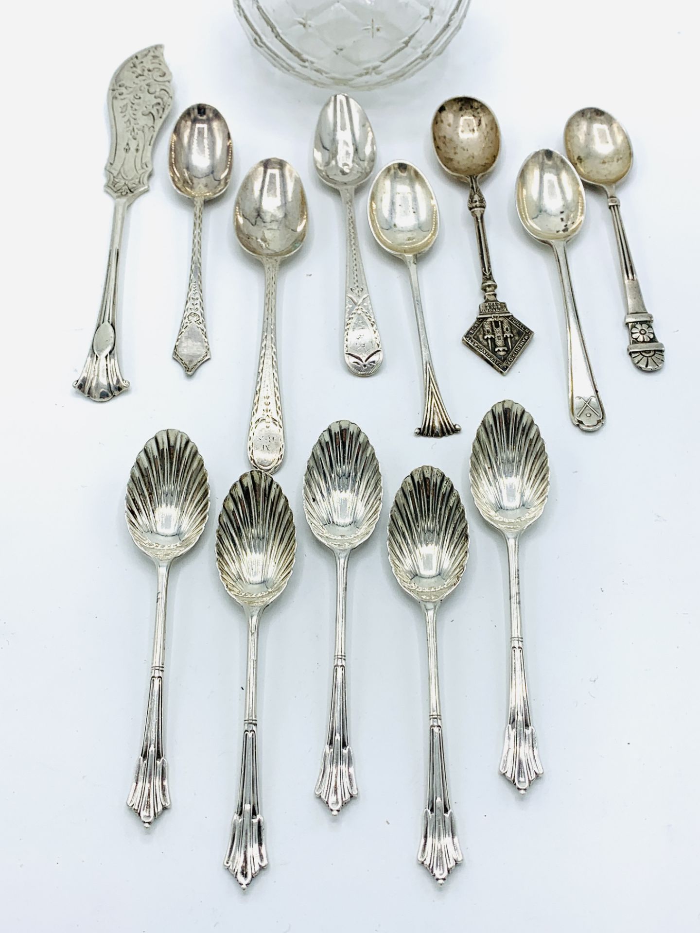 A quantity of silver teaspoons and other items - Image 2 of 3