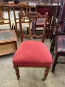 Mahogany upholstered chair