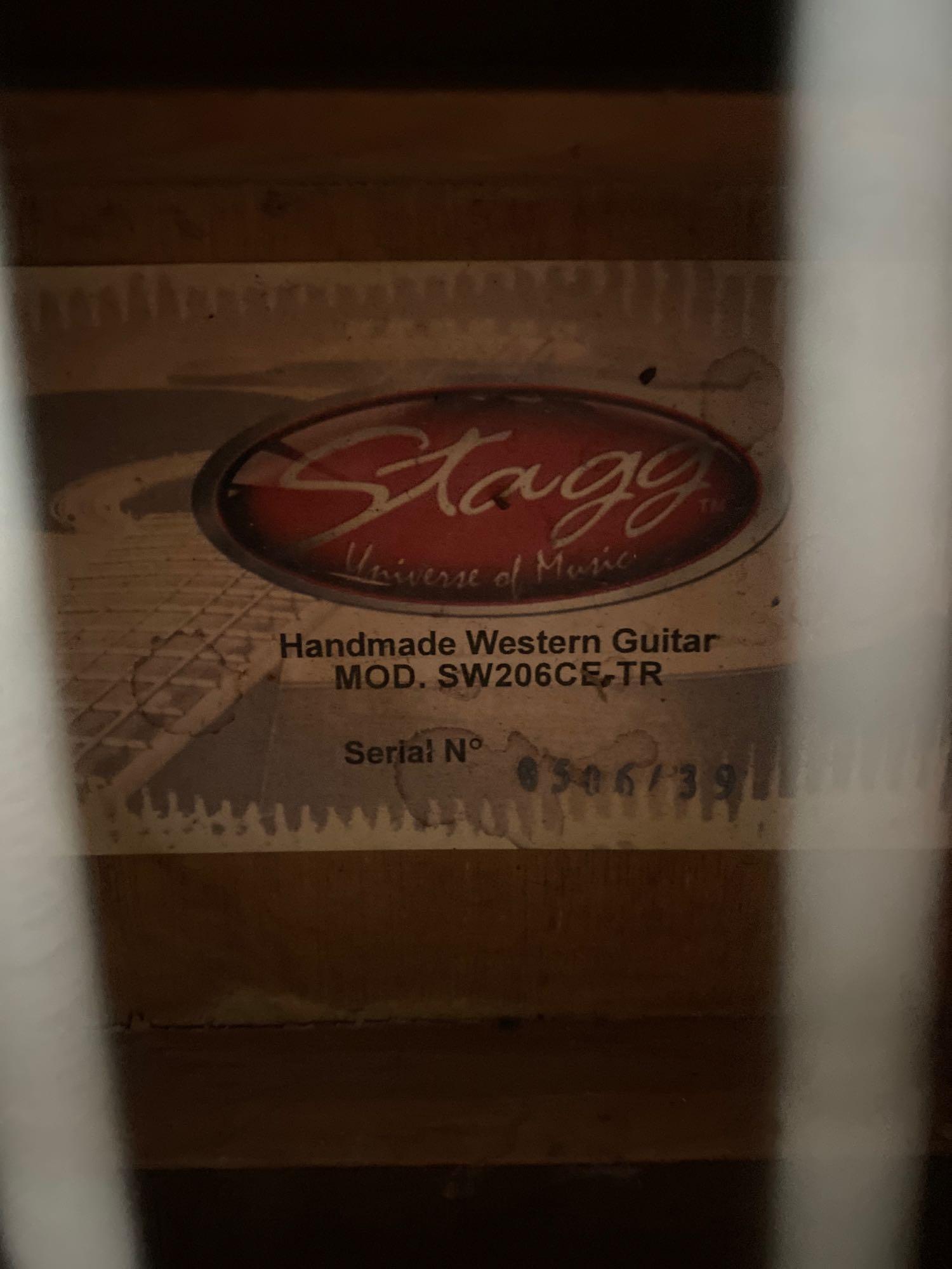 Stagg semi-acoustic guitar - Image 3 of 3