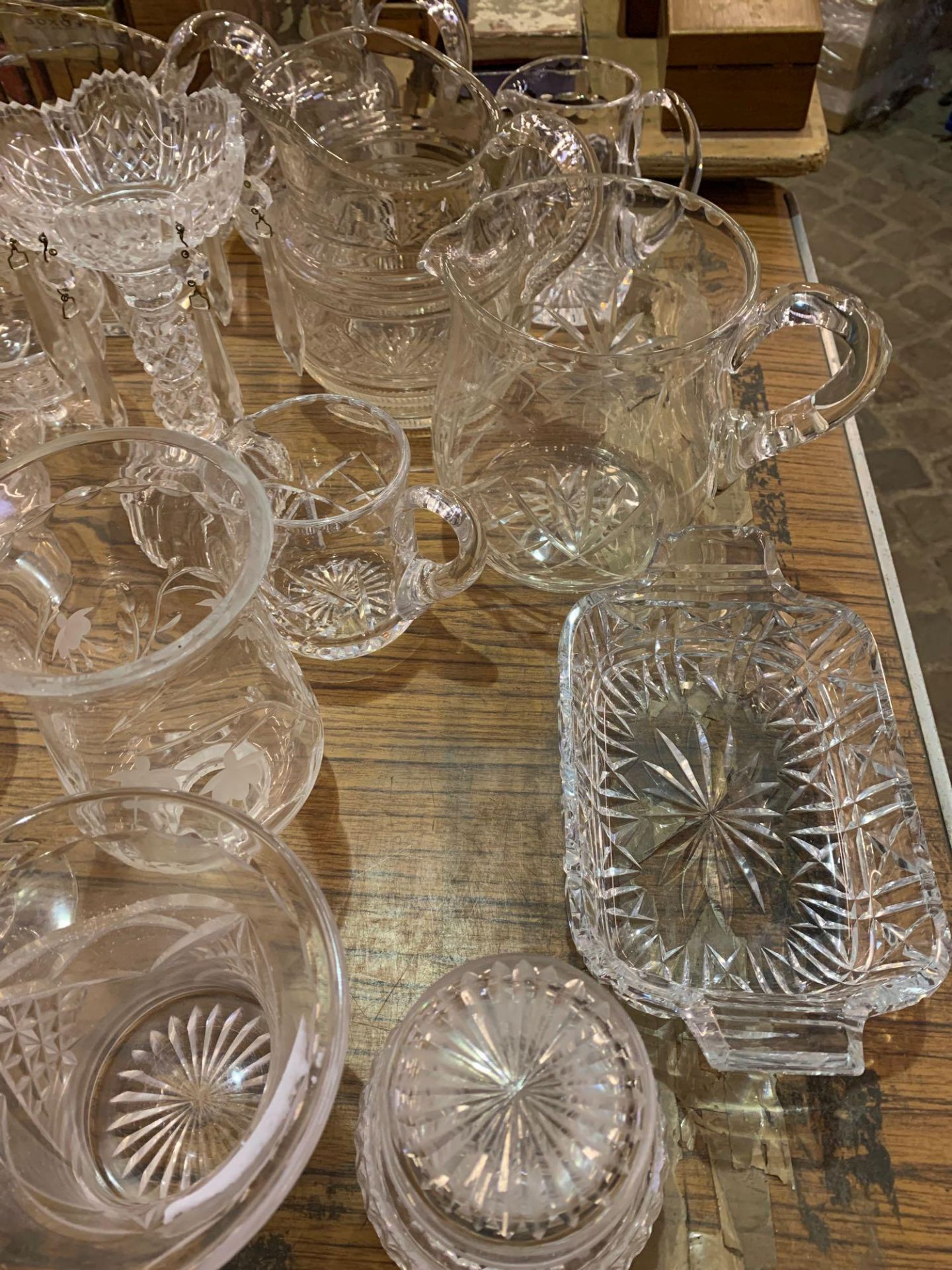 Four cut glass lemonade jugs and other cut glass items - Image 2 of 5