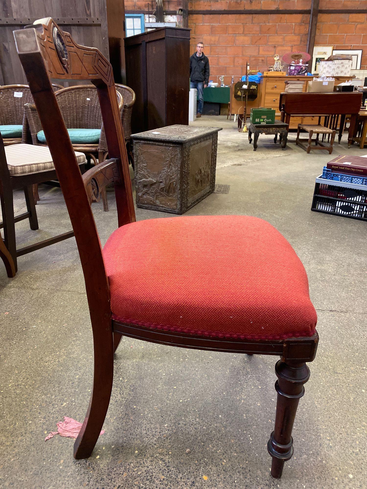 Group of six mahogany framed dining chairs - Image 7 of 12