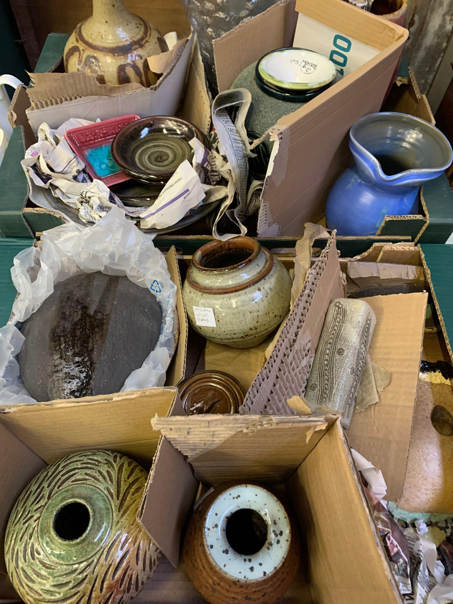 Collection of ceramic and studio pottery