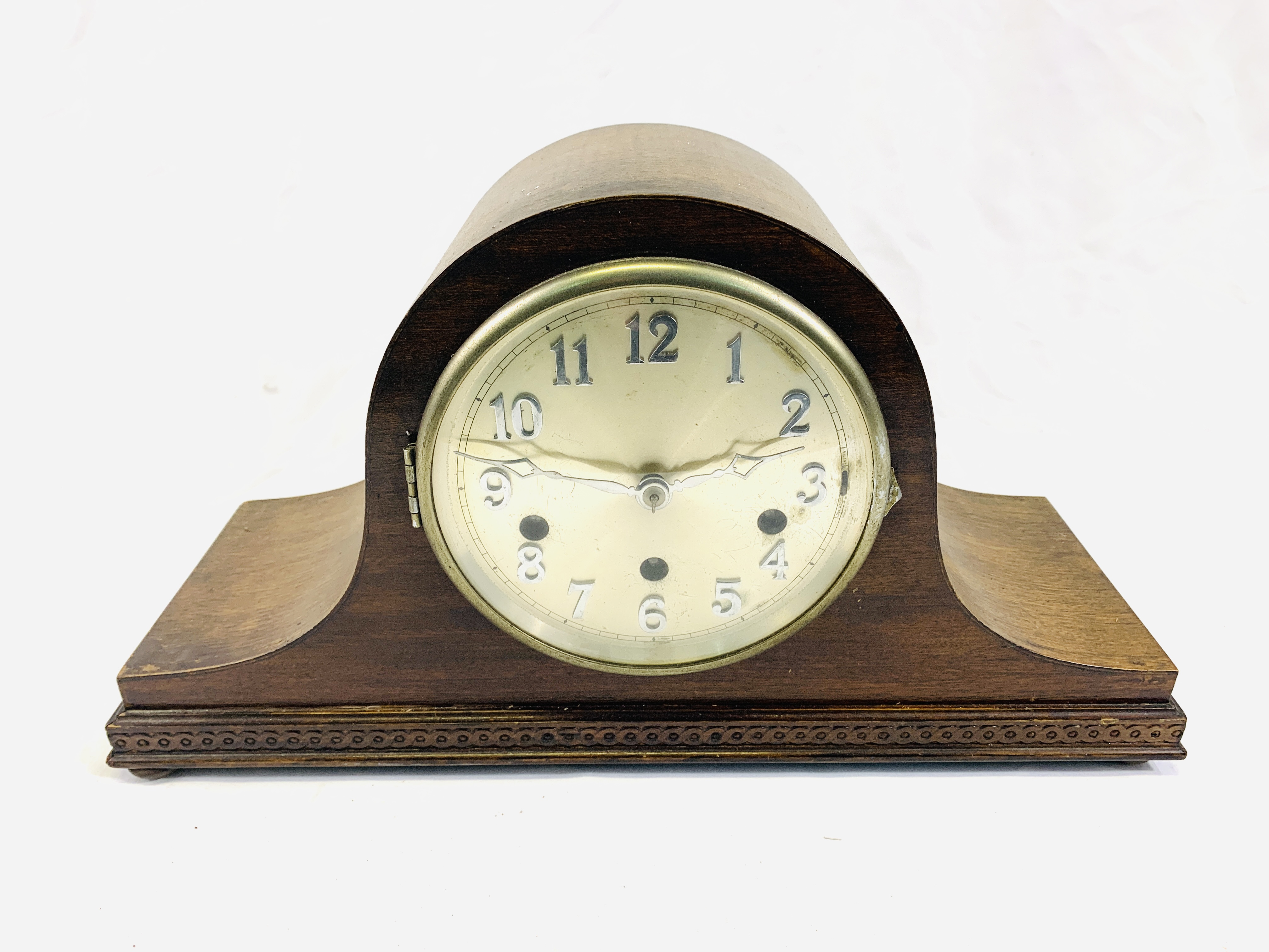 Three slate mantel clocks together with a wood cased mantel clock - Image 4 of 4