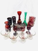 Collection of glassware