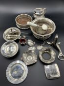 A quantity of silver plate items