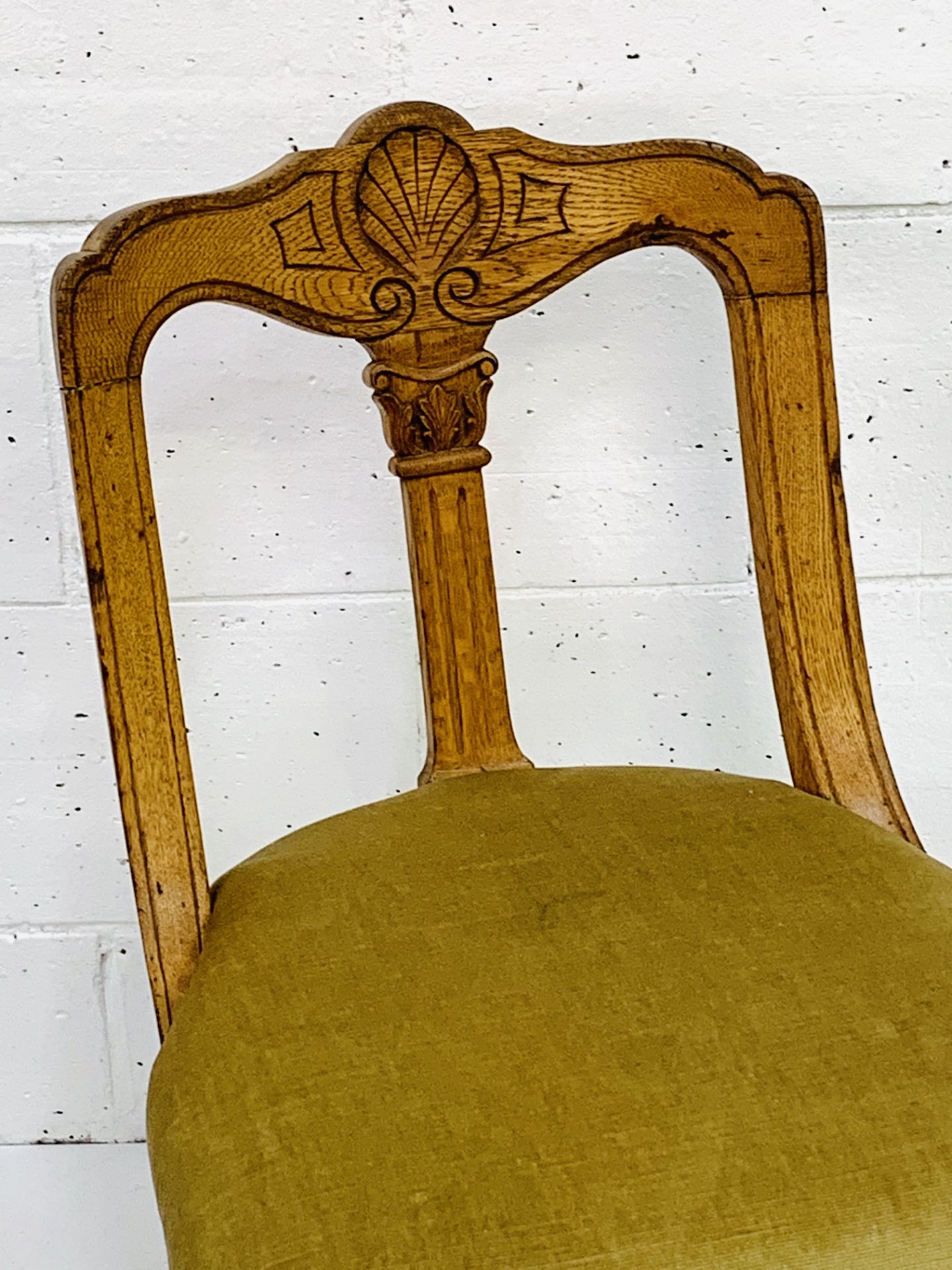 Oak framed Arts and Crafts style chair - Image 3 of 5