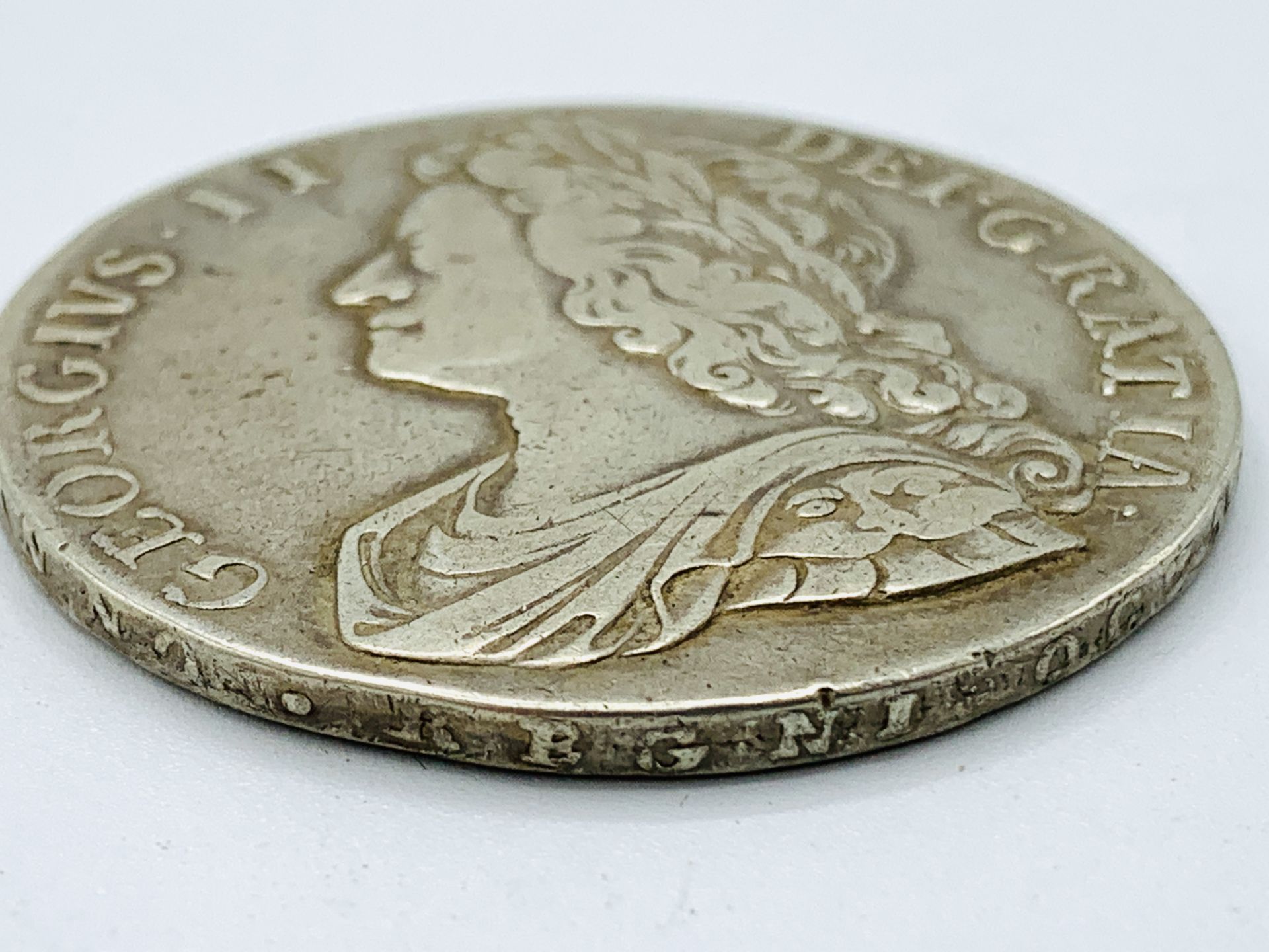 A George II silver crown, 1735 - Image 3 of 3