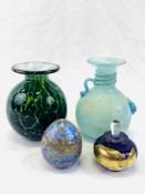 A collection of studio glass