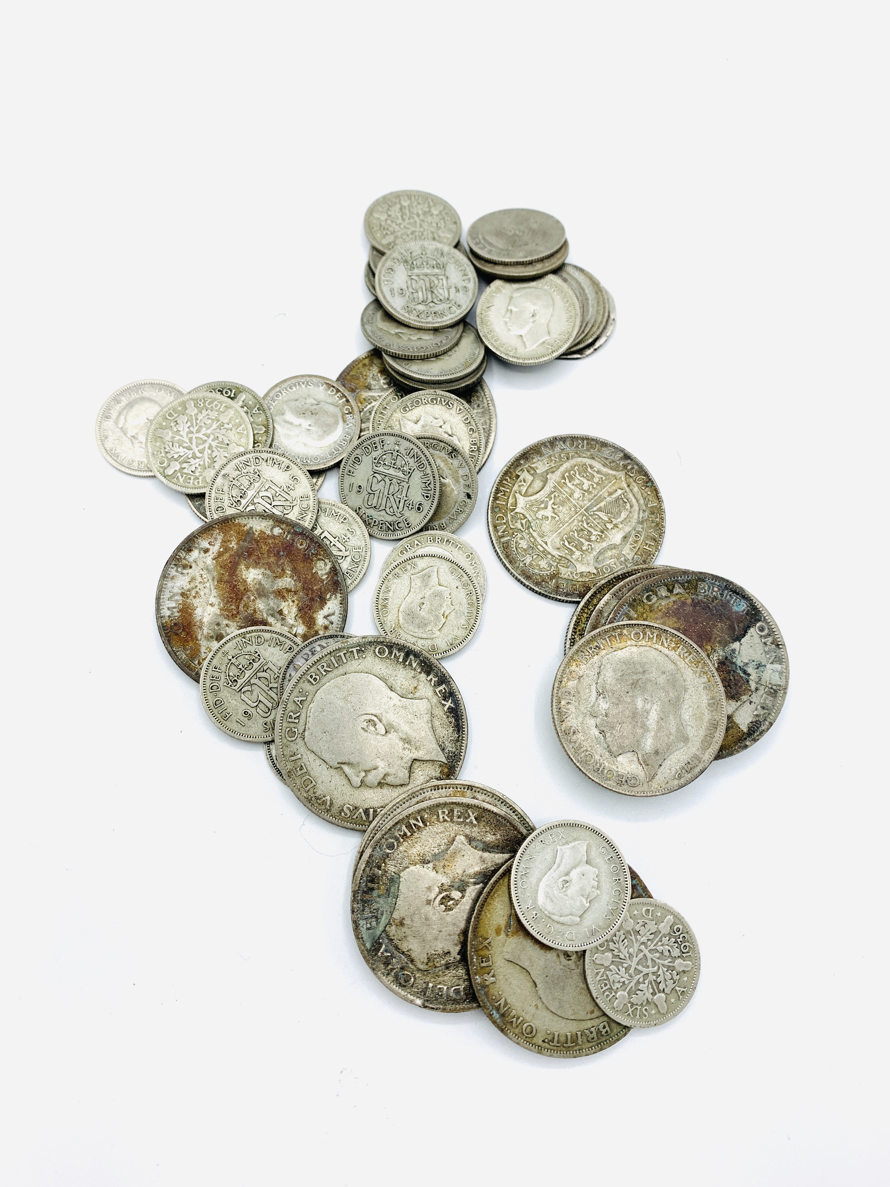 A collection of silver coins - Image 6 of 6