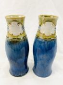 A pair of Royal Doulton vases