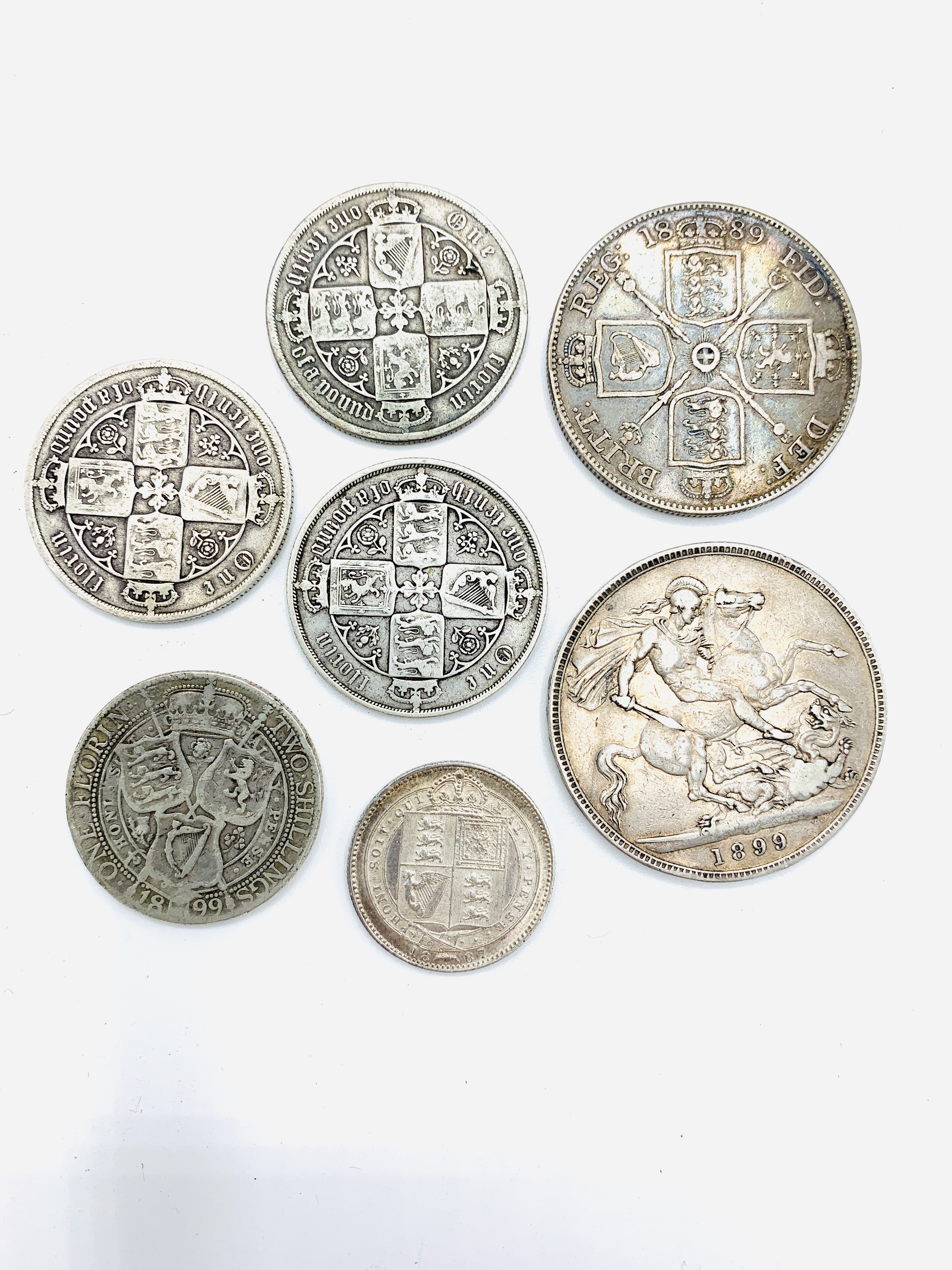 A quantity of Victorian silver coins - Image 2 of 2