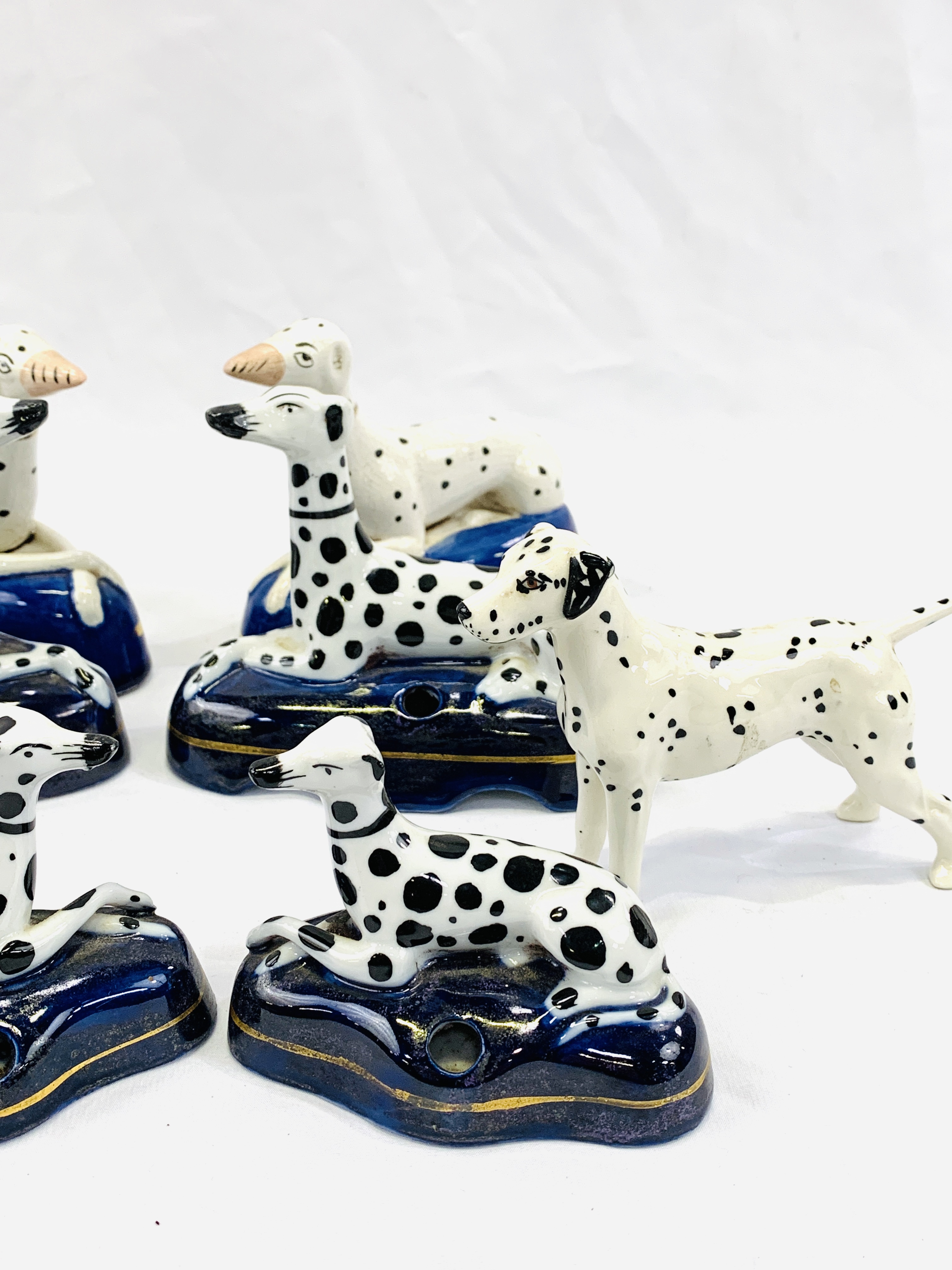 A collection of Staffordshire dogs together with a Beswick dog - Image 3 of 4