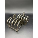 A pair of Mappin & Webb hallmarked silver toast racks